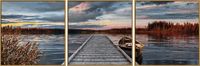 Schipper Malen-nach-Zahlen - Meisterklasse Triptychon - Sonnenaufgang am See