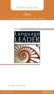 Produktbild: New Language Leader Elementary Student eText Access Card