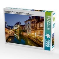 Produktbild: CALVENDO Puzzle Restaurants am Ufer der Lauch, Petite Venise, Colmar | 1000 Teile Lege-Gr&ouml;&szlig;e 64x48cm Foto-Puzzle f&uuml;r gl&uuml;ckliche Stunden