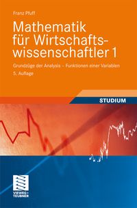 Produktbild: Mathematik f&uuml;r Wirtschaftswissenschaftler 1