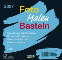 Produktbild: Foto-Malen-Basteln Bastelkalender schwarz quer 2027