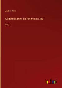 Produktbild: Commentaries on American Law