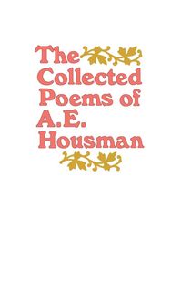 Produktbild: The Collected Poems of A. E. Housman