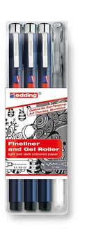 Edding Fineliner/Gelroller Zendoodle Set