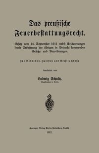 Produktbild: Das preu&szlig;ische Feuerbestattungsrecht