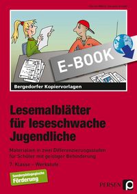 Produktbild: Lesemalbl&auml;tter f&uuml;r leseschwache Jugendliche