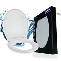 Produktbild: WC Sitz Mod. Samos Wei&szlig;, Toilettendeckel mit Absenkautomatik