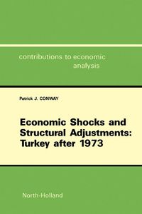 Produktbild: Economic Shocks and Structural Adjustments: Turkey after 1973