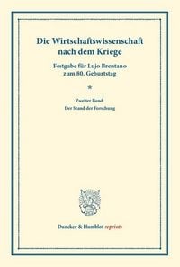 Produktbild: Die Wirtschaftswissenschaft nach dem Kriege.