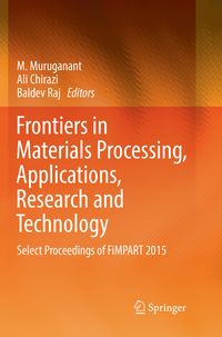 Produktbild: Frontiers in Materials Processing, Applications, Research and Technology