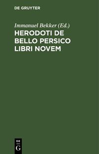 Produktbild: Herodoti De Bello Persico libri novem
