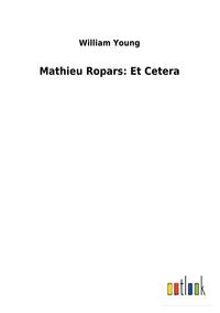 Produktbild: Mathieu Ropars: Et Cetera