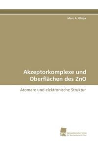 Produktbild: Gluba, M: Akzeptorkomplexe und Oberfl&auml;chen des ZnO