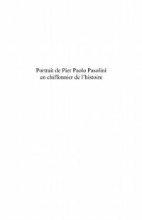 Produktbild: Portrait de Pier Paolo Pasolini en chiffonnier de l'histoire