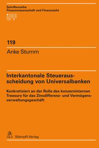 Produktbild: Interkantonale Steuerausscheidung von Universalbanken