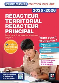 Produktbild: R&eacute;ussite Concours - R&eacute;dacteur territorial/principal - 2025-2026 - Pr&eacute;paration compl&egrave;te