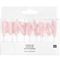 Produktbild: Kerzen Happy Birthday, Rosa, 13 Stk