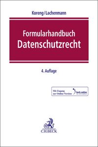 Produktbild: Formularhandbuch Datenschutzrecht