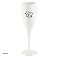 Produktbild: Koziol Sektglas 100 ml mit Druck CHEERS No. 1 WELCOME BABY