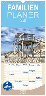 Produktbild: Familienplaner 2027 - Sylt mit 5 Spalten (Wandkalender, 21 x 45 cm) CALVENDO