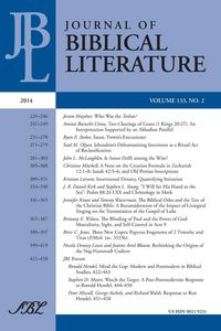 Produktbild: Journal of Biblical Literature 133.2, 2014