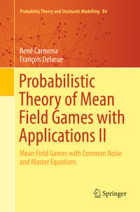 Produktbild: Probabilistic Theory of Mean Field Games with Applications II