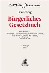 Produktbild: B&uuml;rgerliches Gesetzbuch. BGB