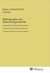 Produktbild: Bibliographie der Schweizergeschichte