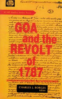 Produktbild: Goa and the Revolt of 1787 (XCHR Studies Series No. 6)
