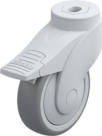 Produktbild: Blickle 744739 LWG-TPA 101KF-11-FI (LWG-TPA 101K-11-FI-FK) Lenkrolle mit Feststeller Rad-Durchmesser: 100 mm Tragf&auml;higkeit (max.): 100 kg 1 St.