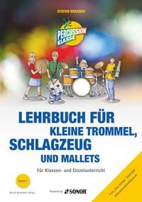 Produktbild: Lehrbuch f&uuml;r kleine Trommel, Schlagzeug und Mallets