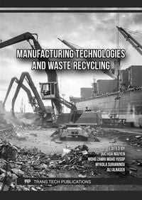 Produktbild: Manufacturing Technologies and Waste Recycling