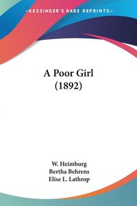 Produktbild: A Poor Girl (1892)