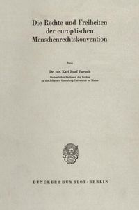 Produktbild: Die Rechte und Freiheiten der europ&auml;ischen Menschenrechtskonvention.