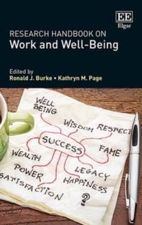 Produktbild: Research Handbook on Work and Well-Being