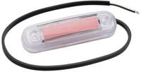 Produktbild: Fristom Umriss-Markierungsleuchte Offene Kabelenden Markierungsleuchte hinten 12 V, 24 V Rot Transparent