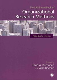 Produktbild: The SAGE Handbook of Organizational Research Methods