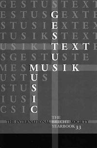 Produktbild: Ger-Brecht Yearbook 33 Gestud-