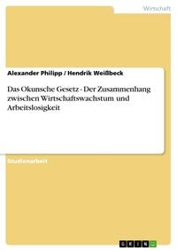 Produktbild: Das Okunsche Gesetz - Der Zusammenhang zwischen Wirtschaftswachstum und Arbeitslosigkeit