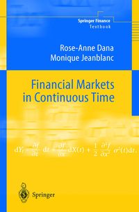 Produktbild: Financial Markets in Continuous Time
