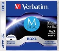 Produktbild: Verbatim 43833 M-DISC Blu-ray Rohling 100 GB 1 St. Slimcase Bedruckbar
