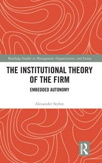 Produktbild: The Institutional Theory of the Firm