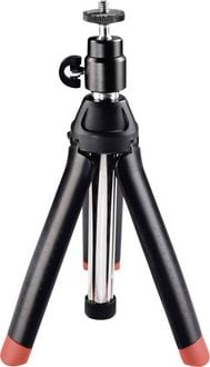 Produktbild: Hama Multi \"4in1\" Tischstativ 1/4 Zoll Arbeitsh&ouml;he=20 - 90cm Schwarz inkl. Smartphonehalter