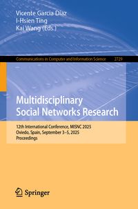 Produktbild: Multidisciplinary Social Networks Research