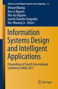Produktbild: Information Systems Design and Intelligent Applications