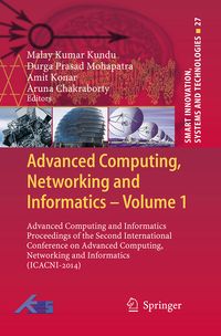 Produktbild: Advanced Computing, Networking and Informatics- Volume 1