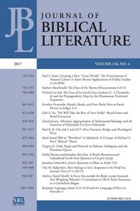 Produktbild: Journal of Biblical Literature 136.4 (2017)