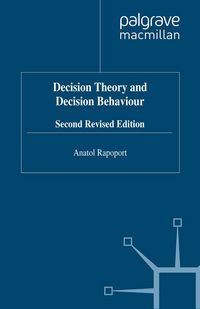 Produktbild: Decision Theory and Decision Behaviour