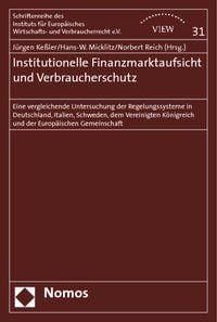 Produktbild: Institutionelle Finanzmarktaufsicht und Verbraucherschutz