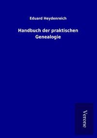 Produktbild: Handbuch der praktischen Genealogie